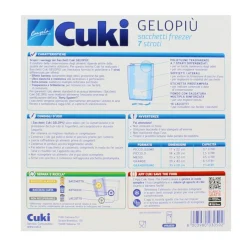 CUKI GELOPIÙ SACCHETTI FREEZER - FORMATO GRANDISSIMO - 10 SACCHETTI - LT 11.0 - CM 35X50