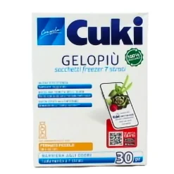 CUKI GELOPIÙ SACCHETTI FREEZER - FORMATO PICCOLO - 30 SACCHETTI - CM 18x28