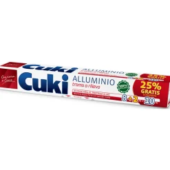 CUKI ROTOLO ALLUMINIO DOPPIA FORZA TRAMA A RILIEVO 8+2 METRI
