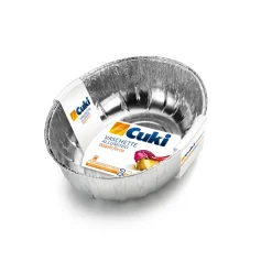 CUKI VASCHETTE ALLUMINIO (E1G) - POLLO ARROSTO - 2PEZZI - LT 0,8 (CM 27.2X22.2X7.7)