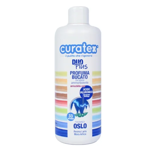 CURATEX DUO PLUS PROFUMA BUCATO OSLO CON AZIONE AMMORBIDENTE ARRICCHITO CON ACIDO IALURONICO 500 ML
