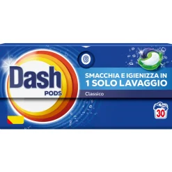 DASH DETERSIVO ECODOSI CLASSICO BUCATO LAVATRICE 30 PODS