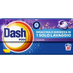 DASH ECODOSI LAVANDA DETERSIVO BUCATO LAVATRICE 30 PODS