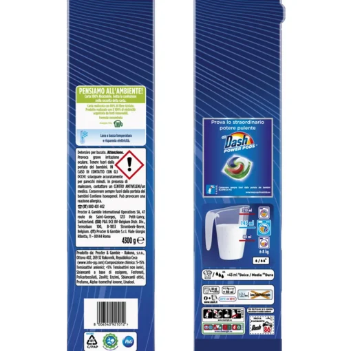 DASH POLVERE POWER DETERSIVO BUCATO LAVATRICE 86 MISURINI