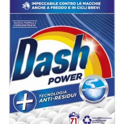 DASH POLVERE POWER DETERSIVO BUCATO LAVATRICE 71 MISURINI