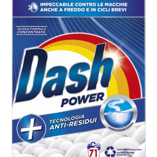DASH POLVERE POWER DETERSIVO BUCATO LAVATRICE 71 MISURINI