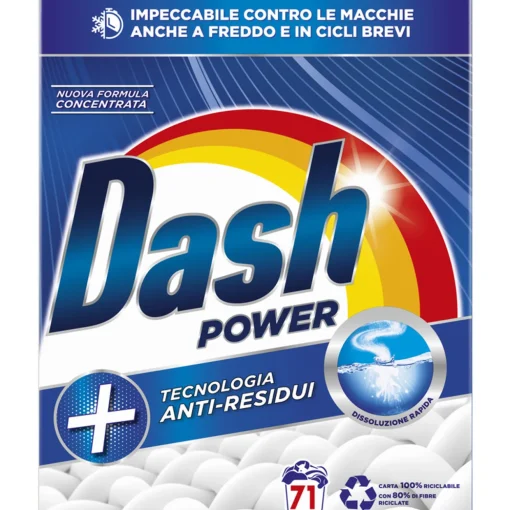 DASH POLVERE POWER DETERSIVO BUCATO LAVATRICE 71 MISURINI