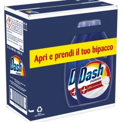 DASH POWER DETERSIVO LIQUIDO BUCATO LAVATRICE EXTRA IGIENIZZANTE 18 LAVAGGI 2 PEZZI