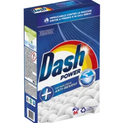DASH POWER DETERSIVO POLVERE BUCATO LAVATRICE 64 MISURINI