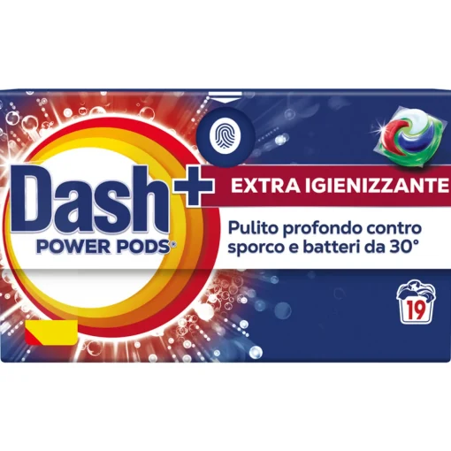 DASH POWER ECODOSI EXTRA IGIENIZZANTE DETERSIVO BUCATO LAVATRICE 19 PODS