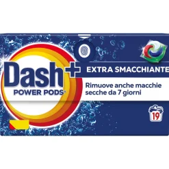 DASH POWER ECODOSI EXTRA SMACCCHIANTE DETERSIVO BUCATO LAVATRICE 19 PODS
