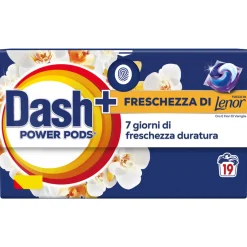 DASH POWER ECODOSI ORO e FIORI VALIGLIA DETERSIVO BUCATO LAVATRICE 19 PODS