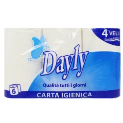 DAYLY CARTA IGIENICA 6 ROTOLI 4 VELI