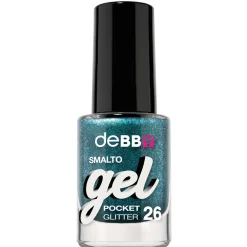 DEBBY SMALTO GEL POCKET N.26 GLITTER TURQUOISE