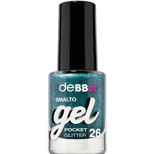 DEBBY SMALTO GEL POCKET N.26 GLITTER TURQUOISE