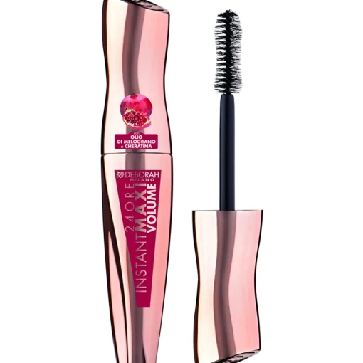 DEBORAH MASCARA 24H INSTANT MAXI VOLUME OLIO DI MELOGRANO E CHERATINA NERO