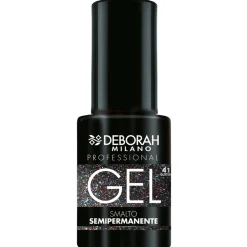 DEBORAH PRO GEL SMALTO SEMIPERMANENTE GLITTER N.41 BLACK DISCO