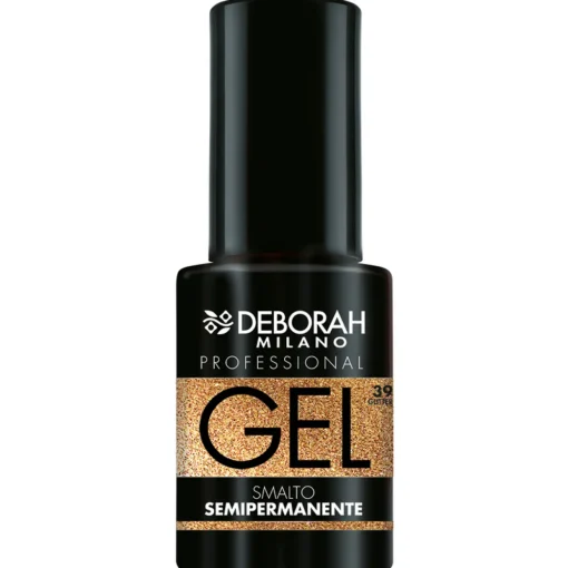 DEBORAH PRO GEL SMALTO SEMIPERMANENTE GLITTER N.39 PURE GOLD