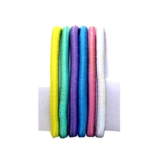 DEFILE' ACCESSORI PER CAPELLI ELASTICO CONFEZIONE 6 PEZZI COLORI PASTELLO ref 12156P