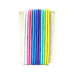 DEFILE' ACCESSORI PER CAPELLI ELASTICO CONFEZIONE 12 PEZZI COLORI PASTELLO ref 12155P