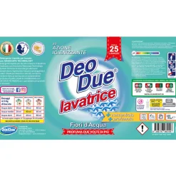 DEO DUE DETERSIVO LIQUIDO LAVATRICE FIORI D'ACQUA 25 LAVAGGI