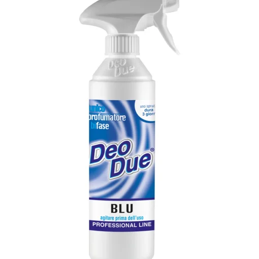 DEO DUE PROFUMATORE BIFASE DEODORANTE PER TESSUTI ELIMINA ODORI BLU TRIGGER 500 ML