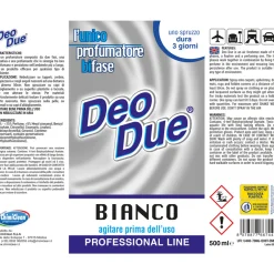 DEO DUE PROFUMATORE BIFASE DEODORANTE PER TESSUTI ELIMINA ODORI BIANCO TRIGGER 500 ML