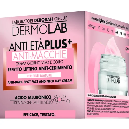 DERMOLAB ANTI ETA' PLUS CREMA GIORNO ANTI MACCHIE VISO E COLLO PELLI MATURE 50 ML