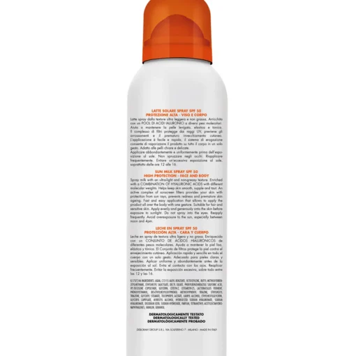 DERMOLAB LATTE SOLARE SPRAY PROTEZIONE ALTA SPF 50 RESISTENTE ALL'ACQUA 150 ML
