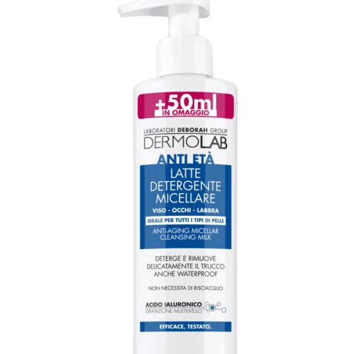 DERMOLAB VISO LATTE DETERGENTE MICELLARE ANTI ETA' PER TUTTI ITIPI DI PELLE 250 ML