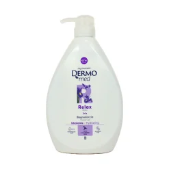 DERMOMED BAGNOSCHIUMA DOCCIA DISPENSER IDRATANTE TALCO E IRIS 1000 ML