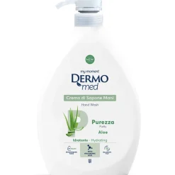 DERMOMED CREMA DI SAPONE LIQUIDO MANI DISPENSER PUREZZA ALOE 1000 ML
