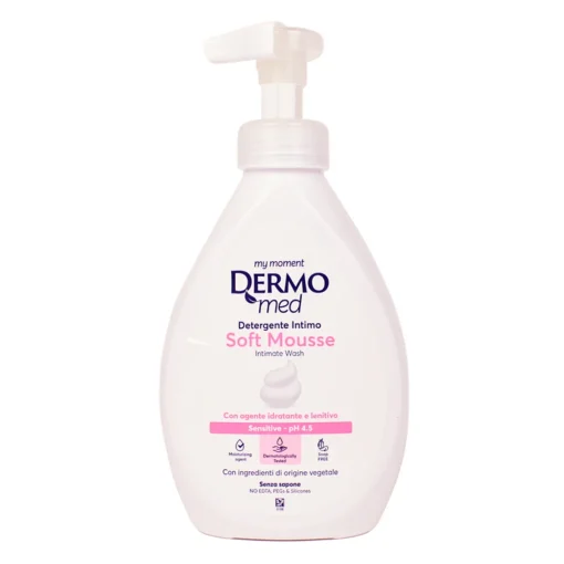 DERMOMED INTIMO SOFT MOUSSE SENSITIVE PH 4,5 DISPENSER 600 ML