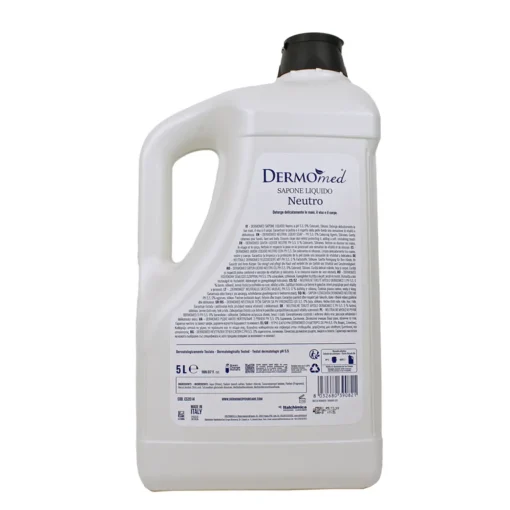 DERMOMED SAPONE LIQUIDO MANI NEUTRO 5 LITRI TANICA FORMATO PROFESSIONALE