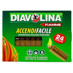 DIAVOLINA ACCENDIFACILE ECOLOGICO 24 ACCENSIONI