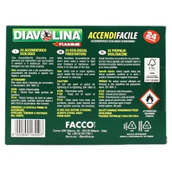 DIAVOLINA ACCENDIFACILE ECOLOGICO 24 ACCENSIONI