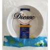 DIESSE 24 PIATTI PIANI REUSABLE DM 21,5 CM EXTRA FORTI RESISTENTI LAVABILI RICICLABILI USO LAVASTOVIGLIE