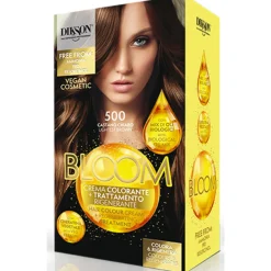 DIKSON BLOOM  500 CASTANO CHIARO CREMA COLORANTE E TRATTAMENTO RIGENERANTE
