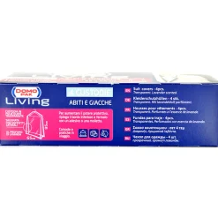 DOMOPAK LIVING CUSTODIA ABITI E GIACCHE CON SOFFIETTI LATERALI PROFUMATE ALLA LAVANDA - CM 65X 95 4 PZ