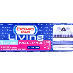 DOMOPAK LIVING CUSTODIA MAGLIE E CAMICIE CON CHIUSURA LAMPOCLICK - CM 31X43 9 PZ