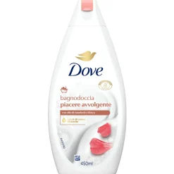 DOVE BAGNODOCCIA PIACERE AVVOLGENTE CON OLIO DI MANDORLE E IBISCO 450 ML