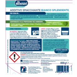Dr.BECKMANN ADDITIVO SMACCHIANTE BIANCO SPLENDENTE BUSTA 400 GR