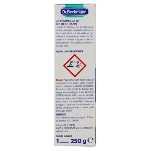Dr.BECKMANN PULITORE LAVATRICE IGIENIZZANTE 250 grammi