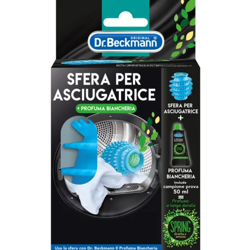Dr.BECKMANN SFERA PER ASCIUGATRICE + PROFUMA BIANCHERIA PROVA 50 ML