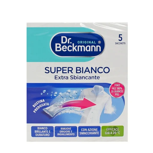Dr.BECKMANN SUPER BIANCO SENZA CLORO 5 SACCHETTI