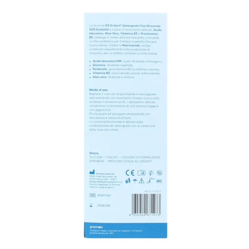 Dr.GERT DETERGENTE VISO DISCROMIE SOS PELLE MOLTO MATURA E CON MACCHIE 200 ML