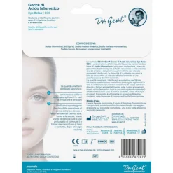 Dr.GERT GOCCE OCCHI EYE RELAX G3. GOCCE DI ACIDO IALURONICO 5 FLACONI MONODOSE x 0,5 ML. STERILE. IDRATANTE E LUBRIFICANTE.
