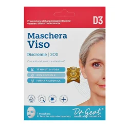 Dr.GERT MASCHERA VISO DISCROMIA D3. 1 MASCHERA. PREVENZIONE DELLA IPERPIGMENTAZIONE CUTANEA. EFFETTO UNIFORMANTE