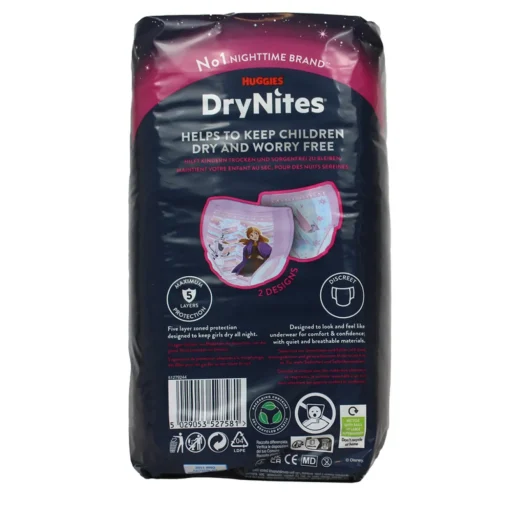 DRYNITES MUTANDINE ASSORBENTI BAMBINO USA E GETTA MEDIUM GIRL 4-7 ANNI 10 PZ PANNOLINI