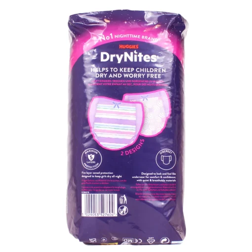 DRYNITES MUTANDINE ASSORBENTI BAMBINO USA E GETTA LARGE GIRL 8-13 ANNI 9 PZ PANNOLINI